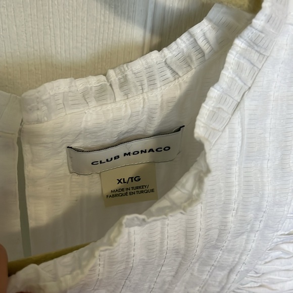 Club Monaco ruffle top blouse - Picture 3 of 4